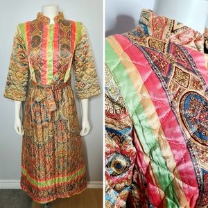 1960s Quilted‎ Housedress